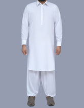 White Plain Kameez Shalwar KS2405-2S-XS