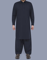 Black Plain Kameez Shalwar KS2409-3R-XS