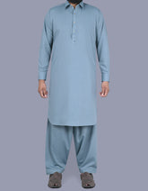 L Grey Texture Kameez Shalwar KS2515-1S-XS