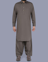 Brown Texture Kameez Shalwar KS2515-2R-XS