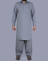 Grey Texture Kameez Shalwar KS2515-4S-XS