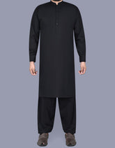 Navy Plain Kameez Shalwar KS2518-4S-XS