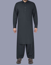 Grey Plain Kameez Shalwar KS2532S-XS