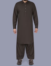 Chocolate Plain Kameez Shalwar KS2534S-XS