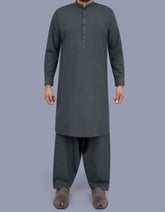 D Teal Texture Kameez Shalwar KS2543R-XS