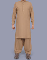 Khaki Texture Kameez Shalwar KS2545S-XS