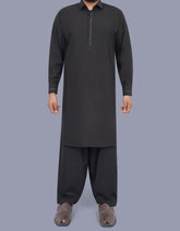Black Texture Kameez Shalwar KS2547S-XS