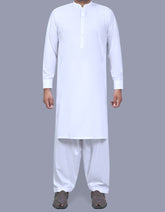 White Plain Kameez Shalwar KS2555R-XS