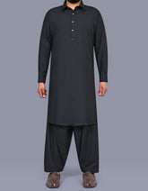 Black Texture Kameez Shalwar KS2607R-XS