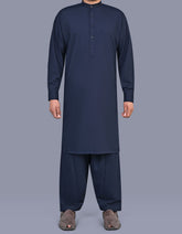 Navy Plain Kameez Shalwar KS2620R-XS