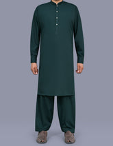 Teal Plain Kameez Shalwar KS2625R-XS