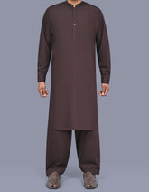Maroon Plain Kameez Shalwar KS2629S-XS