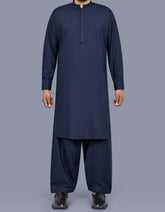 Navy Texture Kameez Shalwar KS2641R-XS