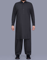 Black Plain Kameez Shalwar KS2657S-XS