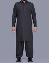 Black Plain Kameez Shalwar KS2659S-XS