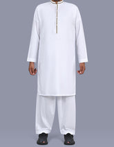 White Plain Kameez Shalwar KS2671S-XS