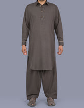 L Chocolate Texture Kameez Shalwar KS2678R-XS