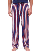 Red Stripe Cross Pocket Woven Pajama