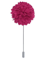 Red Floral Coat Lapel Pin