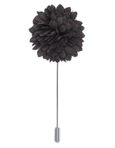 Coffee Floral Coat Lapel Pin