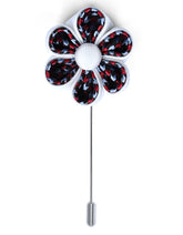 White Floral Coat Lapel Pin