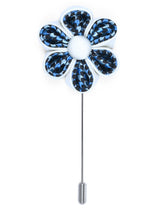 White Floral Coat Lapel Pin
