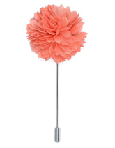 Peach Floral Coat Lapel Pin