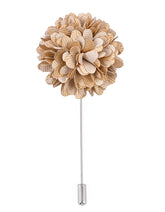 Peach Floral Coat Lapel Pin