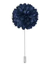 Charcoal Floral Coat Lapel Pin
