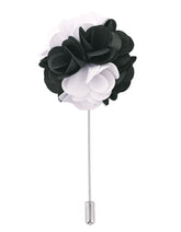White Floral Coat Lapel Pin