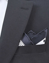 Navy 100% Silk Pocket Square
