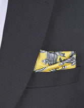 Yellow 100% Silk Pocket Square