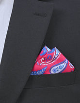 Blue 100% Silk Pocket Square