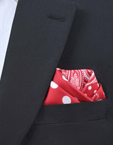 Maroon 100% Silk Pocket Square