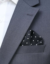 Black Dotted Pocket Square