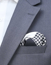Black 100% Silk Pocket Square