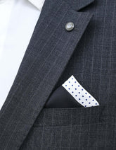 Red Geometric Pocket Square