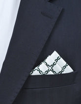 Green Geometric Pocket Square
