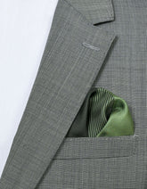 Green Floral Pocket Square