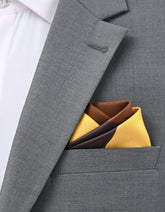 Multi Color Block Pocket Square