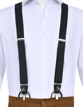 Black Y-back Suspenders