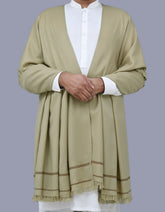 Grey Plain 100% Acrylic Men Shawl