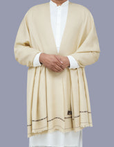 L Fawn Plain 100% Acrylic Men Shawl