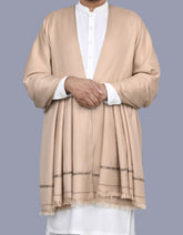 Ivory Plain 100% Acrylic Men Shawl