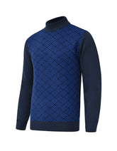 Navy Geometric Pull Over SFA2412-S