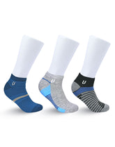 Pack Of 3-Multi Geometric Ankle Socks