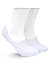 White Plain No Show Socks