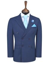 D Blue Texture Suit ST2680C-34