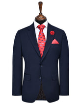 D Navy Texture Suit ST2697-1S-34