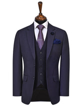 D Navy Texture Suit ST2716S-34